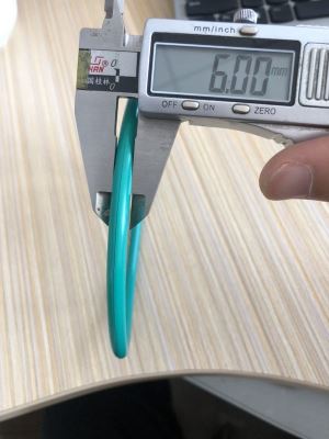Zelená farba FKM VITON O prsteň s hrúbkou 6 mm